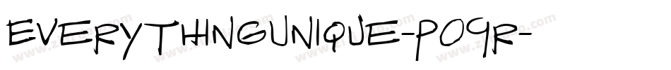 EverythingUnique-po9r字体转换