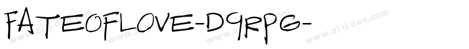 FateOfLove-d9rPg字体转换