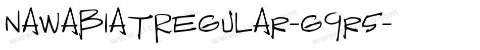 NawabiatRegular-g9r5字体转换
