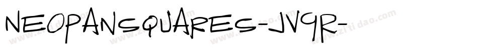 Neopansquares-jV9R字体转换