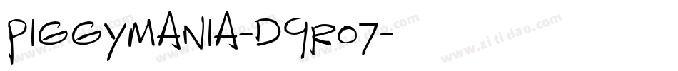 Piggymania-d9r07字体转换 Piggymania-d9r07字体转换