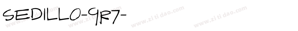 Sedillo-9r7字体转换