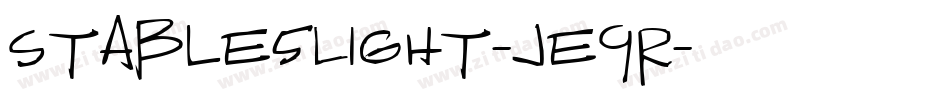 Stable5Light-je9R字体转换
