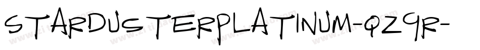 StardusterPlatinum-qz9r字体转换