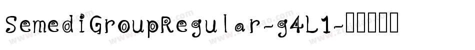 SemediGroupRegular-g4L1字体转换