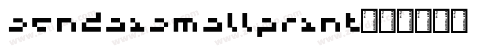 SendaiSmallprint字体转换