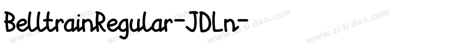 BelltrainRegular-JDLn字体转换