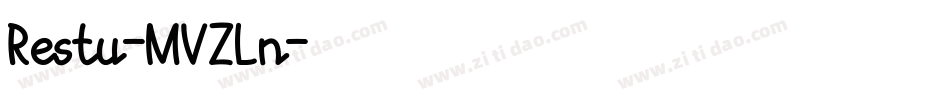 Restu-MVZLn字体转换