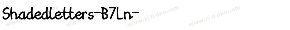 Shadedletters-B7Ln字体转换
