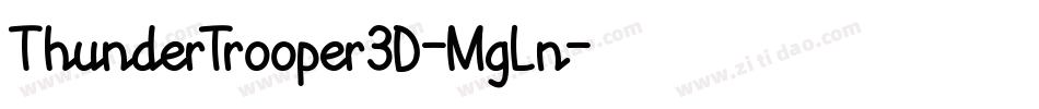 ThunderTrooper3D-MgLn字体转换