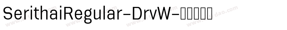 SerithaiRegular-DrvW字体转换