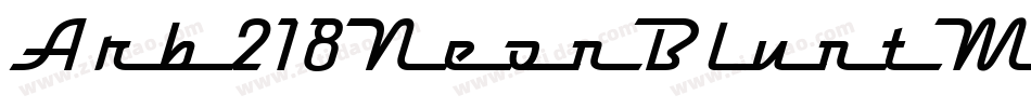 Arb218NeonBluntMar50Normal-lPBD字体转换