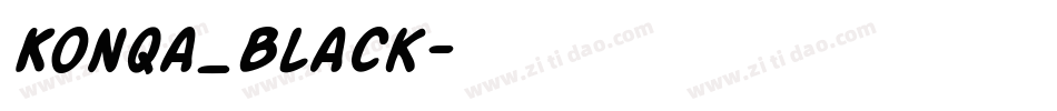KonQa_Black字体转换