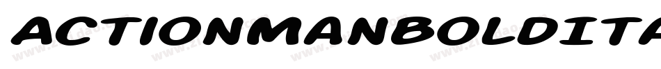 ActionManBoldItalic-Kg3A字体转换