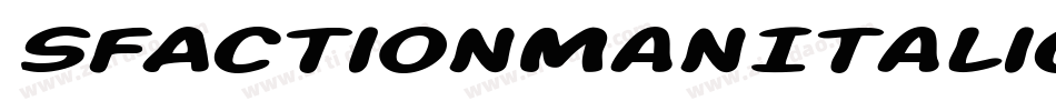 SfActionManItalic-8eVD字体转换