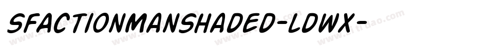 SfActionManShaded-ldwX字体转换