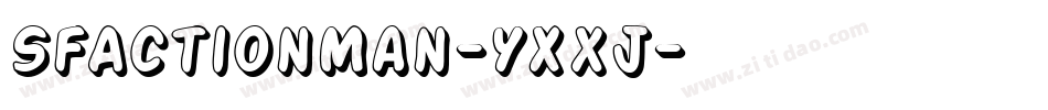SfActionMan-YXxj字体转换