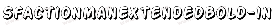 SfActionManExtendedBold-1nVL字体转换