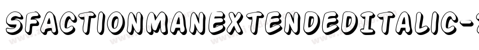SfActionManExtendedItalic-21Vl字体转换