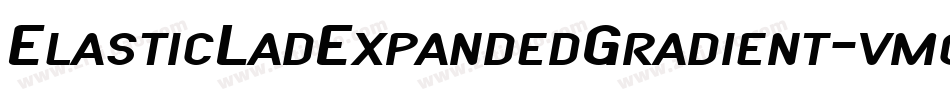 ElasticLadExpandedGradient-vmg89字体转换 ElasticLadExpandedGradient-vmg89字体转换