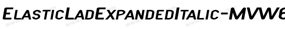 ElasticLadExpandedItalic-MVW6p字体转换