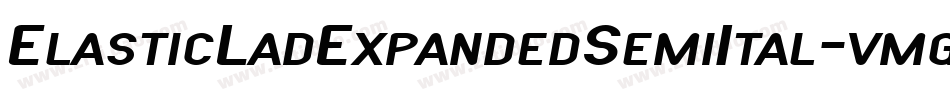 ElasticLadExpandedSemiItal-vmgMZ字体转换