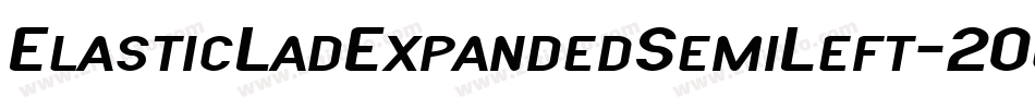 ElasticLadExpandedSemiLeft-2Og2W字体转换