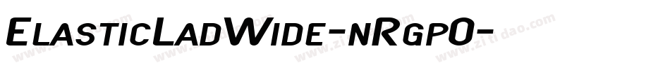 ElasticLadWide-nRgpO字体转换