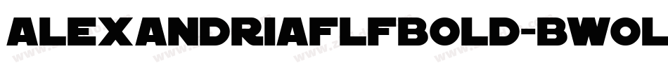 AlexandriaflfBold-BW0l字体转换