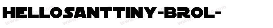 HelloSanttiny-BR0l字体转换