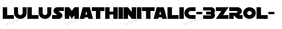 LulusmaThinItalic-3zR0L字体转换