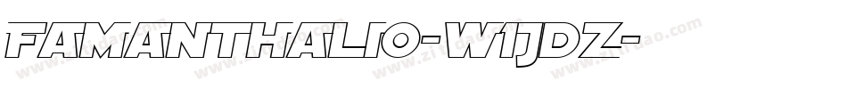 Famanthalio-w1Jdz字体转换