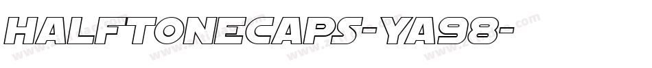 HalftoneCaps-Ya98字体转换