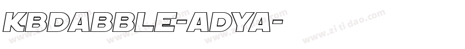 Kbdabble-aDYa字体转换