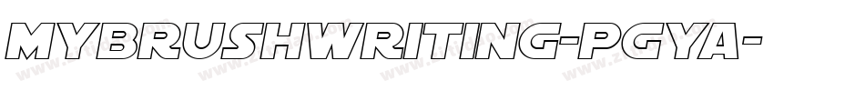 MyBrushwriting-pgYa字体转换