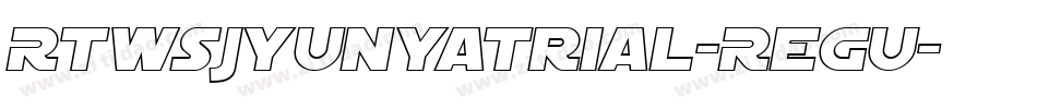 RTWSJyunYaTrial-Regu字体转换