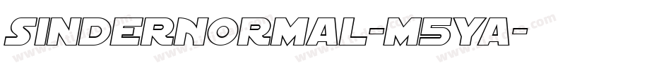 SinderNormal-m5Ya字体转换