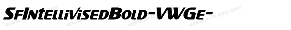 SfIntellivisedBold-VWGe字体转换