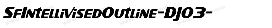 SfIntellivisedOutline-DJO3字体转换