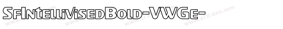 SfIntellivisedBold-VWGe字体转换