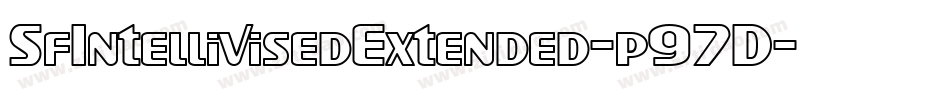 SfIntellivisedExtended-p97D字体转换