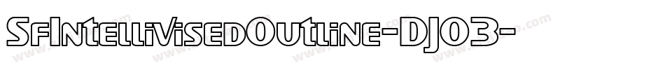 SfIntellivisedOutline-DJO3字体转换