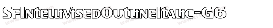 SfIntellivisedOutlineItalic-G6OA字体转换
