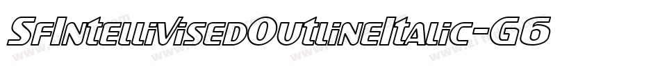 SfIntellivisedOutlineItalic-G6OA字体转换