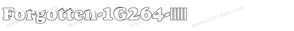 Forgotten-1G264字体转换
