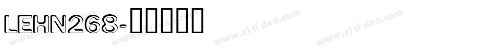 LEHN268字体转换