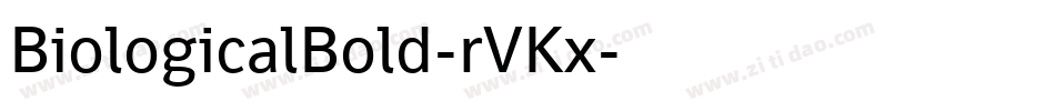 BiologicalBold-rVKx字体转换
