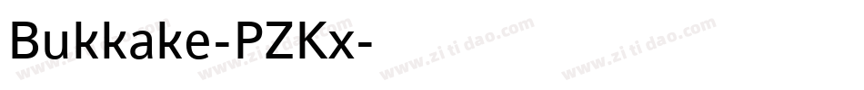 Bukkake-PZKx字体转换