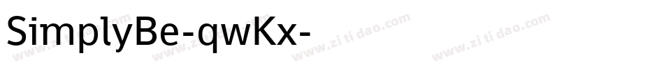 SimplyBe-qwKx字体转换 SimplyBe-qwKx字体转换