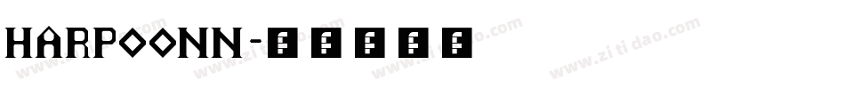 HARPOONN字体转换